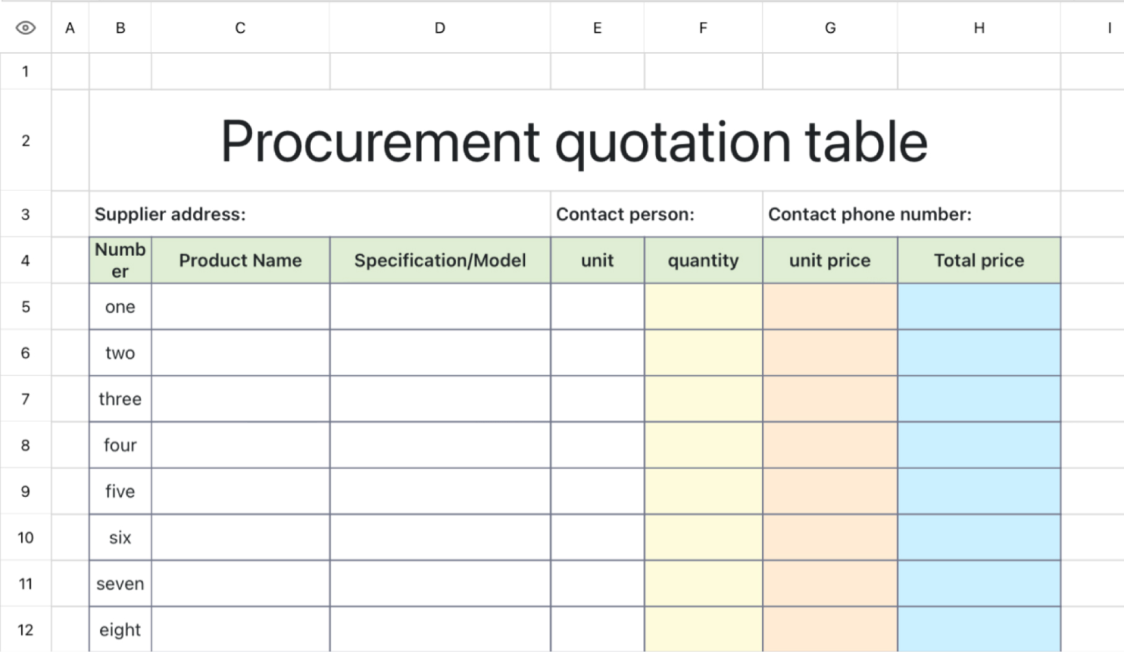Purchase quotation form 1